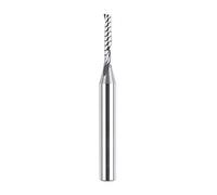SpeTool Single Flute Aluminium Router Bits 1/4 Shank Tungsten Carbide Spiral O Flute End Mill CNC Router Bits 1/8" Cutting Diameter Router Cutters Milling Bits for Wood Aluminum Acrylic PVC MDF