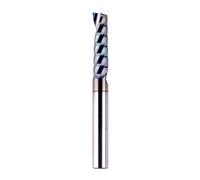 SpeTool Single Flute Aluminium Router Bits 1/4 Shank Tungsten Carbide Spiral O Flute End Mill with Extra Long Life TAC Coating CNC Router Bits Router Cutters Milling Bits for Wood Aluminum Steel