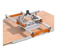 SpeTool Xpert Router Sled for Flattening Slabs with Continuous Height Adjustment & Dust Collection, Easy-to-install 3-Axis Aluminum Slab Flattening Jig, Spoilboard Slab Flattening Mill for Woodworking