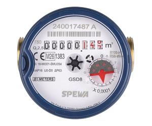 SPEWA Water Meter Calibrated 3/4 Inch / QN 1.5 Cold Water / BL 80 mm / Water Clock Calibrated 2024 / Best Measuring Accuracy