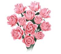 speycer Bouquet Building Set for Adults - Gift for Halloween, Gothic Retro Artificial Flowers Botanical Collection Home Decor