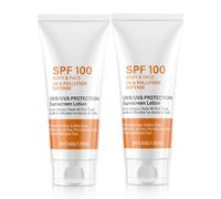 SPF 100 Sunscreen for Body & Face, Sun Protection Moisturiser, UVB/UVA Protection Cream, Non Greasy and Waterproof Sunscreens, Safe & Effective for All Skin Types (2)