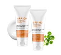 SPF 100 Sunscreen Lotion with Advanced UVA UVB & Anti-Pollution Protection for & Face - Non-Greasy, Paraben-Free, Water-Resistant Formula for All Skin Types, Adults & Kids, 50g Tube