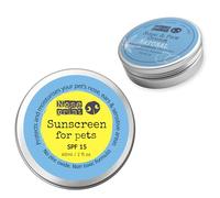 SPF 15 Sun Protection Balm For Pets 60 ML in Tin | Moisturising Sunscreen For Dogs And Cat Non-Toxic Formula | After Sun Moisturiser (Bundle spf15+natural paw balm 30ml)
