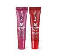 SPF 30 Brightening Balm for Dark with Peptides & Vitamin C | Brightens Pigmented Lips | Hydrates Lips | SPF Balm | Pack of 2 | Light Mauve & Ruby Glaze 24gm