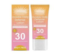 SPF 30 Invisible Daily Sunscreen Lotion: No White Cast, Non-Greasy-A Face & Body Sunscreen Suitable for Use Both Under and Over Makeup