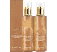 SPF 45 Sunscreen, 100ml Lightweight and Non-Greasy, SPF 45 Broad Spectrum Body Glow Oil, Coconut Oil Moisturizing Sunscreen, UV Protection, Travel, Beach, Sports, Daily Use