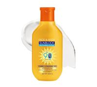 SPF 90 Body Moisturiser Sun Cream,8 Hour Hydrating Face Cream with UVA/UVB Protection,Non Greasy Skin Care for Women & Men, Body Moisturiser for All-Day Defence