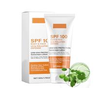 SPF100 Sunscreen - Ultra High Protection Face & Body Sun Cream with Centella Asiatica, Waterproof, Non-Greasy,Gentle Protection and Isolation UV Anti-wrinkle Protection Cream for Repairing Sunburn