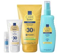 SPF30 Face and Body Skincare Set, Includes 3-in-1 Hydrating Lip Balm, Shine Control Face Cream, Body Lotion 150ml and After Sun Cooling Spray