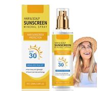 SPF30 Hair & Scalp Sunscreen,Hair Sun Protection Spray,Hair Sunscreen,Scalp Sun Protection Spray,Non-Greasy UV Protection,Moisturiser,Mineral Su/nscreen,Sca/lp Protector,Prevent Ha/ir Color Fade