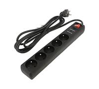 SPF5-C-10 Power Strip: Fusing Sockets: 5 250VAC 16A Black EnerGenie