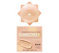 SPF50 PA+++ Tinted Sun Cream | Anti UVB/UVA High Protection Sunscreen | Preventing Sunburn & Non Sticky | Sunscreen For Long Time Outdoors