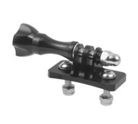 SpfkCkaxa 1 Set CNC Aluminum Skydiving Helmet Fixed Mount Camera Accessories M5 Screw Compatible With Action Cameras Hero 13 12 11 10(black)