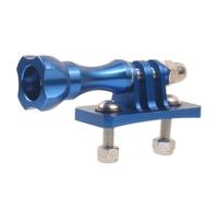 SpfkCkaxa 1 Set CNC Aluminum Skydiving Helmet Fixed Mount Camera Accessories M5 Screw Compatible With Action Cameras Hero 13 12 11 10(blue)