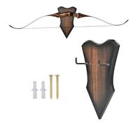 SPG Archery Bow Wall Mount - Horizontal Bow Display Stand Adjustable Bow Hanger for Compound Recurve Bow Longbow Space-Saving Holds Up to 13lbs (Large)