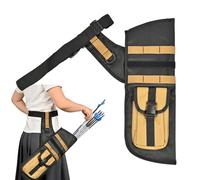 SPG Hip Quivers for Archery - Arrow Quiver with Molle System Archery Quiver Arrow Holder with Adjustable Belt Target Quiver for Compound Recurve Bow 3D Target Practice Archery Shooting (Khaki)