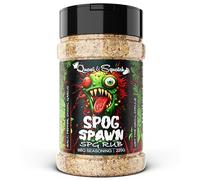 SPG Rub by Quasi & Squatch - SPOG SPAWN (Cornish Salt, Black Pepper, Onion & Garlic) Savoury Salty BBQ Seasoning for MEAT | Brisket or Butt Rub | Large Jar 220g