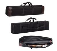 SPG Takedown Recurve Bow Case - Double Layer Recurve Bow Bag to Storage Bow and Arrow, Portable Recurve Case Outdoor Archery Bag Soft for Adult and Youth Takedown Bow (Black-Type A)