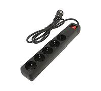 SPG5-C-15 Power Strip: Fusing Sockets: 5 250VAC 16A Black EnerGenie