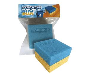 Sph2onge Fast and Effective Cleaning Bloc-Dual Action Widely Use in Kitchen Perfect "by The Sink" and House Cleaning-Made from Two Layers of Foam-Good Absorption and Ergonomic Grip-Great Size 7X7X5cm