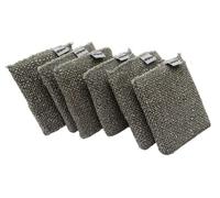 SPh2ONGE Silver Lady 6 Scourer Sponges - Miracle Cleaner Value Pack. Easily Cleans Ovens, Microwaves, Non-Stick, All Surfaces Without Scratching. Rust Proof & Long Lasting