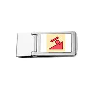 Sphere Bevel Creep Down Dynacs Slim Money Clip Stainless Holder Pocket Wallet