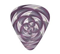 Sphere Blooming Flower Rose Printed Guitar Picks With Organizer Storage Box 0.46 0.71 0.96 Mm Includes Thin Medium Heavy For Bass Electric Acoustic Guitars Ukulele 12 Pack