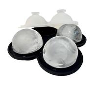 Sphere Ice Mold - 15.4x15.3 Cm Easy Release Silicone Ice Ball Maker, Durable Flexible Build, Convenient Freezer Use | Perfect for Whiskey Cocktail Bourbon Coffee Juice Drinks Home Restaurant Kitchen