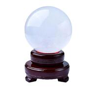 Sphere of Iceland, White Glass Ball, Polished Crystals, Calcite, sumpnetization, Collection Ornaments for The Home,100mm Gemstone Stone