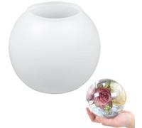 Sphere Resin Casting Mould, Large Sphere Resin Mold, Flower Keepsakes, Ball Shape Silicone Molds, One-Piece 3D Seamless Globe Epoxy Resin Molds, For, Home Decor