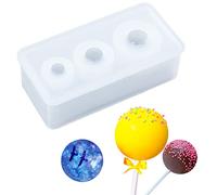 Sphere Silicone Molds Epoxy Casting UV Resin Jewelry Making Craft Chocolate Candy Pan 3 Sizes Mini Ball Shape Assortment 1inch 0.8inch 0.6inch One-Piece