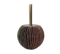 Spherical Ball Shape Sandpaper Flap Wheel 6mm Shank - 180 Grit D20mm Abrasive Tool for Rotary Polishing, Deburring & Small Area Grinding - 1Pc