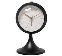 Spherical Bedside Alarm Clock with Stable Base and Smooth Movement, Enhances Your Living Room Aesthetic (black)