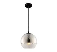 Spherical Glass Light,Modern Simple Globe Ceiling Hanging Lamp,Kitchen Island Dining Room Bedroom Chandelier,Round Glass Lamp,Shade Ceiling Light Chandelier,Height Adjustable/D25 Cm/9.8 Inche/D30 Cm/1