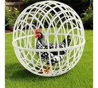 Spherical Mobile Chicken Rolling Circular Chicken Cage Rabbit Running Net Pet Cage Outdoor Farm Jcy833 (B, One Size)