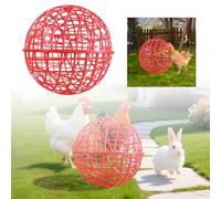 Spherical Mobile Pet Cage for Chicken Rabbit Hamster Outdoor Farm Rolling Exercise Playpen Durable TPR Design (C, One Size)