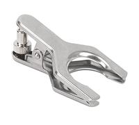 Spherical Pinch Clamp, Stainless Steel Spherical Joint Clamp Holder for Laboratory Glassware, with Fixed Top Screw to Secure Ground Glass Joints on Iron Stand, for Distillation (35#)