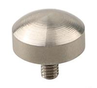 Spherical Point Replacement for Dial Indicator and Micrometer Depth Gauge, M2.5 Thread, 10mm Diameter (0.39 in), 5mm Effective Length, High-Speed S