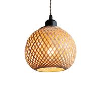 Spherical Rattan Hanging Lights Wicker Round Ball Light Farmhouse Kitchen Lighting Retro Lantern Indoor Lighting for Dining Room Entryway Hallway Study Room/a