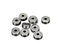 Spherical rod end bearing 10pcs 693ZZ Miniature Ball Bearings 3x8x4mm Small Double Shielded Miniature Metal Steel Bearing(Bearing steel)