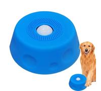 Spherical Slow Feeder - Rotating Calming Station, Silicone Texture Orb, Boredom Buster Device, Care Basin For Canine Snacks Butter Puree Healthy Digestion Indoor Training