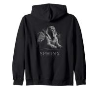 Sphinx Ancient Egypt Pyramid Guardian Zip Hoodie