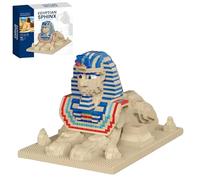 Sphinx Architecture Building Block Set, 2800+ PCS Mini Micro Egypt Architectural Building Kit, Creative Micro World Famous Architecture Bricks Model Toys, Gift for Adults and Teens