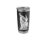 Sphinx Blackwork Tattoo Flash Stainless Steel Insulated Tumbler