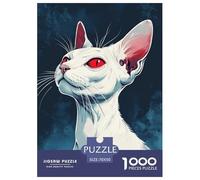 Sphinx Cat 1000pcs Animation Paper Jigsaw Puzzle Puzzle What Happens Next Puzzle Educational Games for Adults And Kids 70x50cm/1000pcs