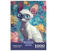 Sphinx Cat 1000pcs Animation Paper Jigsaw Puzzle Puzzle What Happens Next Puzzle Educational Games for Adults And Kids 70x50cm/1000pcs