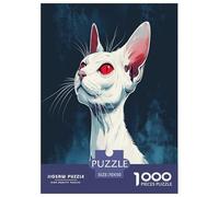 Sphinx Cat Jigsaw Puzzles for Adults The Impossible Challenge 1000 Piece Difficult Hard Jigsaw Puzzles for Man And Woman with Letters on Back 70x50cm/1000pcs