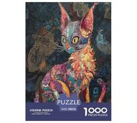 Sphinx Cat Jigsaw Puzzles Puzzles for Adults Kids. 1000 Pieces Great Gifts Challenge Toy Educational Games Home Decoration for Educational Games Gifts 38x26cm/1000pcs