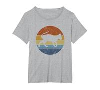 Sphinx Cat Lover Naked Cat Breed Hairless T-Shirt, Women's Plus, Heather Grey, 4X